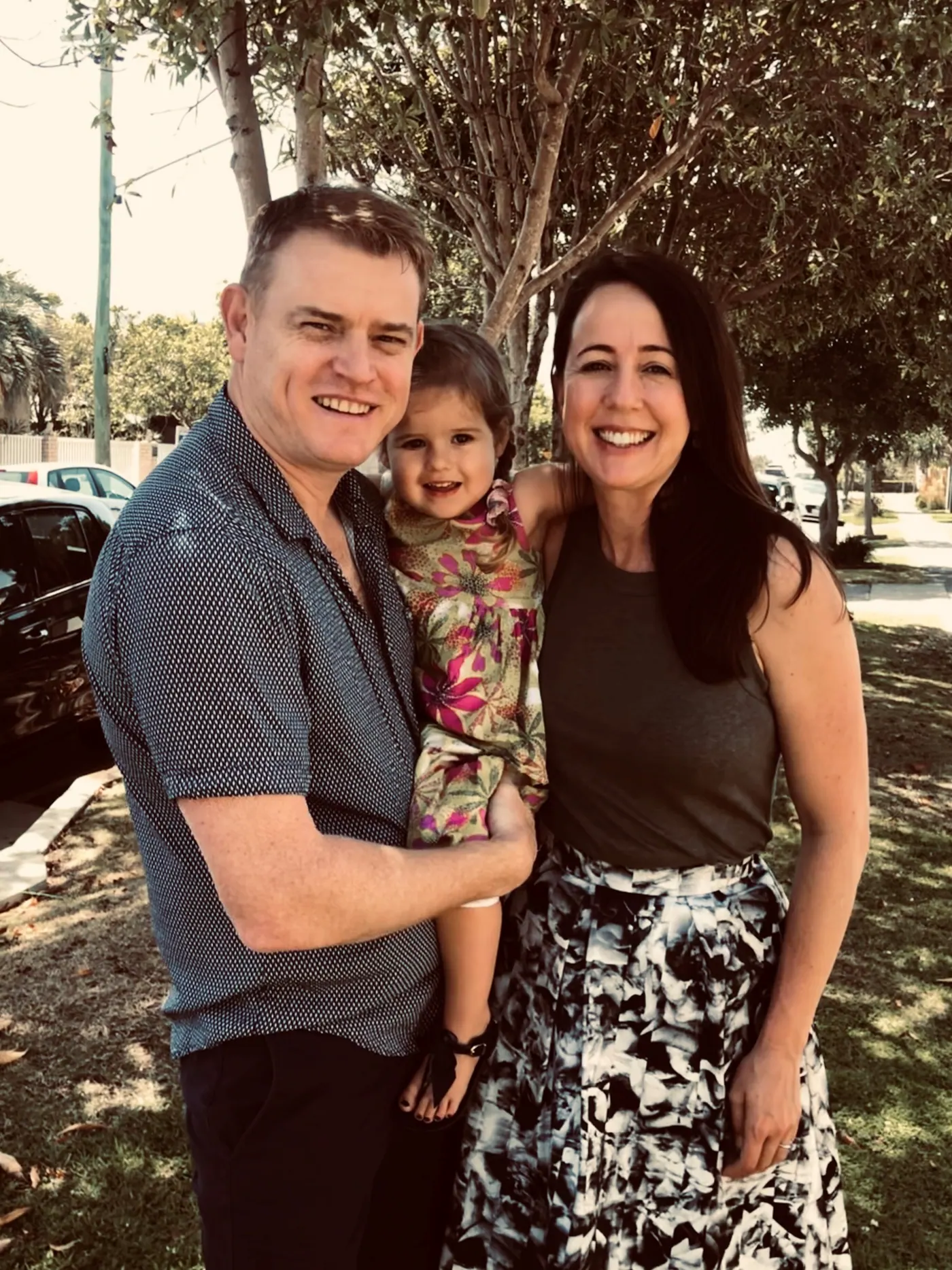 Owners Kelly and Brent with their daughter Sloane, Natural Elements Early Learning Eagleby